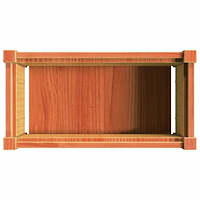 vidaXL Odlingslåda vaxbrun 60x31x31 cm massiv furu