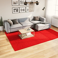vidaXL Mjuk matta HUARTE med kort lugg tvättbar röd 200x280 cm