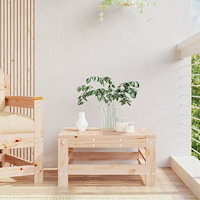 vidaXL Fotpall för trädgården massiv furu