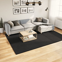 vidaXL Mjuk matta HUARTE med kort lugg tvättbar svart 200x280 cm