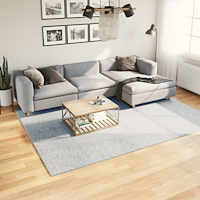 vidaXL Mjuk matta HUARTE med kort lugg tvättbar blå 200x280 cm