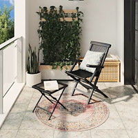 vidaXL Golvmatta ARBIZU inomhus/utomhus vintage design Ø 120 cm