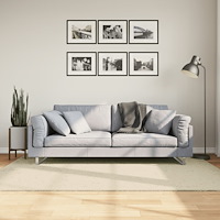 vidaXL Mjuk matta HUARTE med kort lugg tvättbar gräddvit 140x200 cm