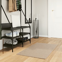 vidaXL Mjuk matta HUARTE med kort lugg tvättbar sandbeige 60x110 cm