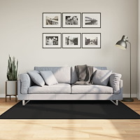 vidaXL Mjuk matta HUARTE med kort lugg tvättbar svart 120x170 cm