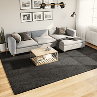 vidaXL Matta ISTAN långluggad glansig antracit 240x340 cm