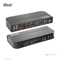 Club 3D CLUB3D CSV-7210 KVM-switchar Svart