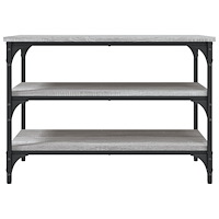 vidaXL Skobänk grå sonoma 70x38,5x49 cm konstruerat trä