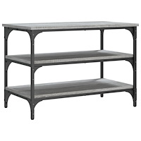 vidaXL Skobänk grå sonoma 70x38,5x49 cm konstruerat trä