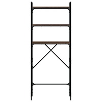 vidaXL Tvättmaskinhylla brun ek 67x25x163 cm konstruerat trä