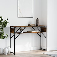 vidaXL Avlastningsbord med hylla 105x30x75cm konstruerat trä