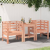 vidaXL Trädgårdsstolar 2 st 61,5x53x71 cm massiv douglasträ