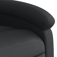 vidaXL Elektrisk massagefåtölj svart äkta läder