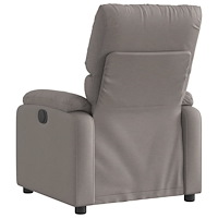 vidaXL Elektrisk reclinerfåtölj taupe tyg