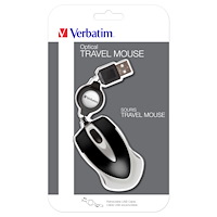 VERBATIM Verbatim Go Mini datormöss Ambidextrous USB Type-A Optisk 1000 DPI