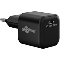 Goobay Goobay 65369 mobilladdare Mobiltelefon, Bärbar dator, Smartphone Svart AC inomhus