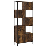 vidaXL Bokhylla rökfärgad ek 72x28x172 cm konstruerat trä