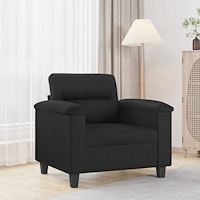 vidaXL Fåtölj svart 60 cm konstläder