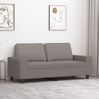 vidaXL 2-sitssoffa taupe 140 cm tyg