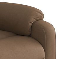 vidaXL Reclinerfåtölj med uppresningshjälp brun tyg