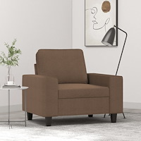 vidaXL Fåtölj brun 60 cm tyg