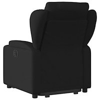 vidaXL Reclinerfåtölj med uppresningshjälp svart tyg