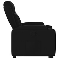 vidaXL Reclinerfåtölj med uppresningshjälp svart tyg