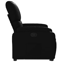 vidaXL Reclinerfåtölj med uppresningshjälp svart konstläder
