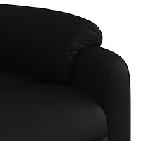 vidaXL Reclinerfåtölj med uppresningshjälp svart konstläder
