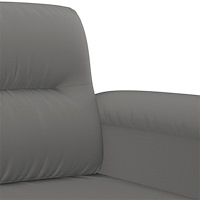 vidaXL 2-sitssoffa mörkgrå 120 cm mikrofibertyg