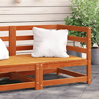 vidaXL Trädgårdssoffa hörn vaxbrun 70x70x67 cm massiv furu