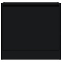 vidaXL Skohylla svart 60x21x57 cm konstruerat trä