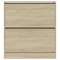 vidaXL Skohylla sonoma-ek 80x21x87,5 cm konstruerat trä