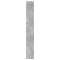 vidaXL Skoskåp med 4 flip-lådor betonggrå 80x21x163,5 cm