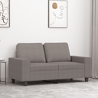 vidaXL 2-sitssoffa taupe 120 cm tyg