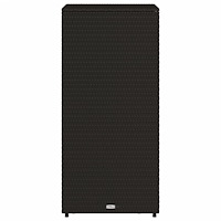 vidaXL Trädgårdsskåp svart 50x55x115 cm konstrotting