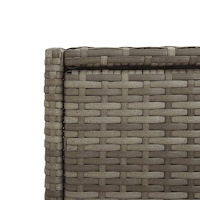 vidaXL Trädgårdsskåp grå 55x55x111 cm konstrotting