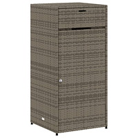 vidaXL Trädgårdsskåp grå 55x55x111 cm konstrotting