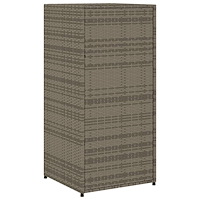 vidaXL Trädgårdsskåp grå 55x55x111 cm konstrotting
