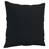 vidaXL 2-sitssoffa med prydnadskuddar svart 140 cm mikrofibertyg