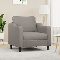 vidaXL Fåtölj taupe 60 cm tyg