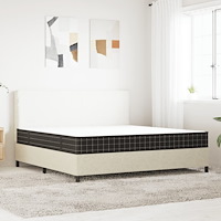vidaXL Bonellresårmadrass medium 200x200 cm
