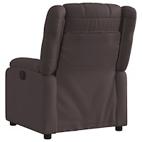 vidaXL Reclinerfåtölj mörkbrun tyg