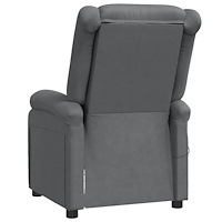 vidaXL Massagefåtölj antracit konstläder