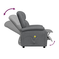 vidaXL Massagefåtölj antracit konstläder