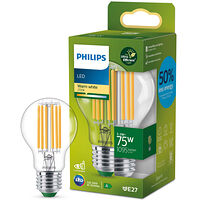 Philips LED E27 Normal 5,2W (75W) Klar 1095lm 2700K Energiklass A