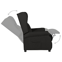 vidaXL Reclinerfåtölj svart tyg
