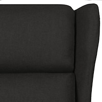 vidaXL Reclinerfåtölj svart tyg