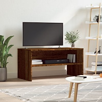 vidaXL Tv-bänk brun ek 80x40x40 cm konstruerat trä