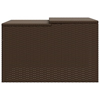 vidaXL Garage för robotgräsklippare brun 86x90x52/57 cm konstrotting